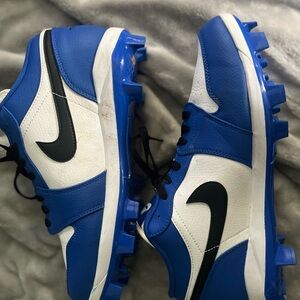 Nike Royal Blue and White Football Boots worn once